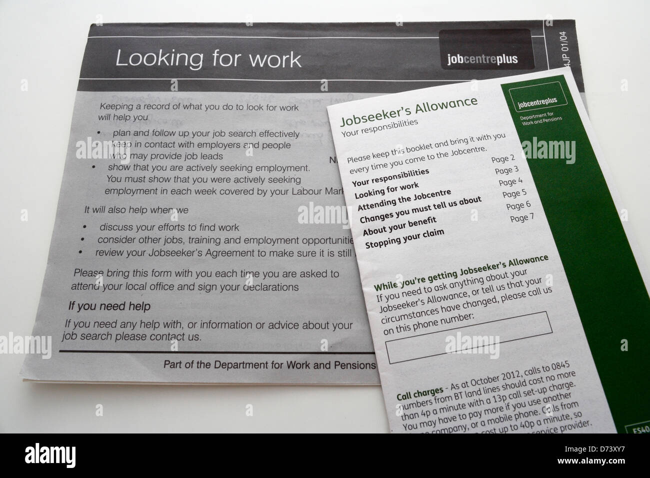 Le persone in cerca di lavoro Accordo di sconto - in cerca di lavoro Foto Stock