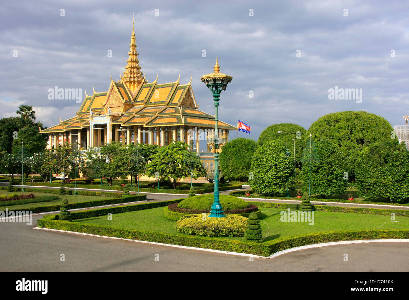 Moonlight Pavilion, Palazzo Reale di Phnom Penh, Cambogia Foto Stock
