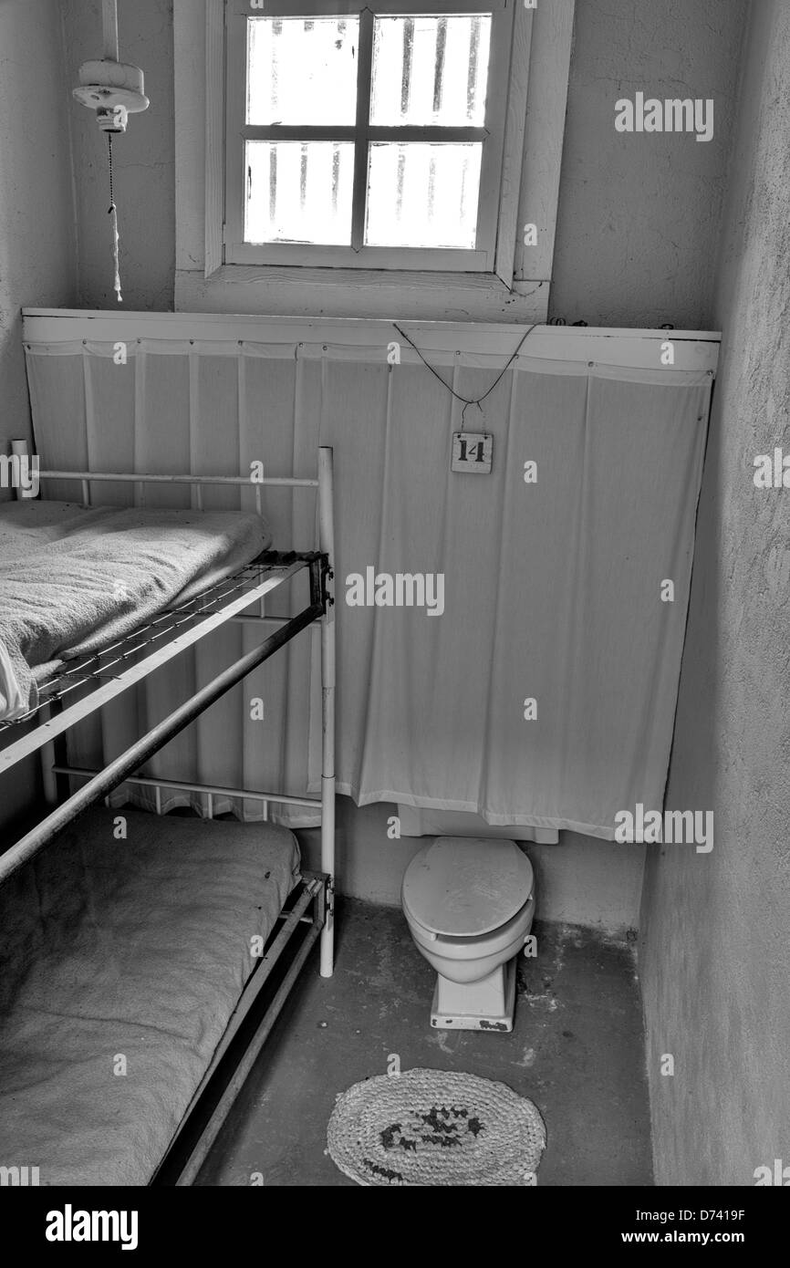 All'interno di una cella di prigione Foto Stock