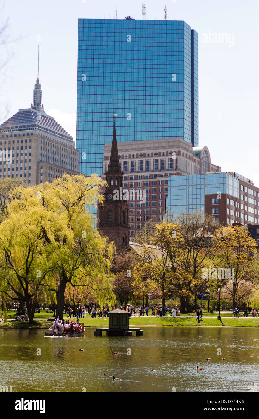 Il Boston Common Giardino Pubblico Foto Stock