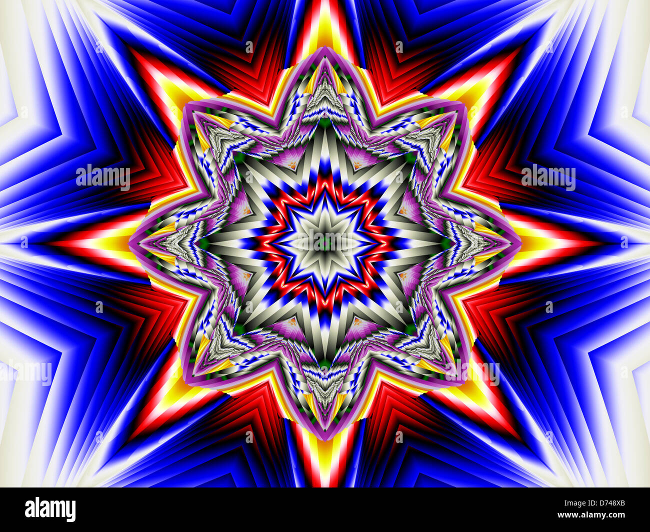 Nordic Caleidoscopio Design a stella Foto Stock