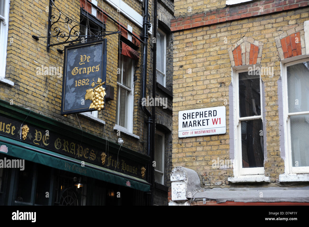 Le uve pub Pastore Mercato in Mayfair London W1 REGNO UNITO Foto Stock
