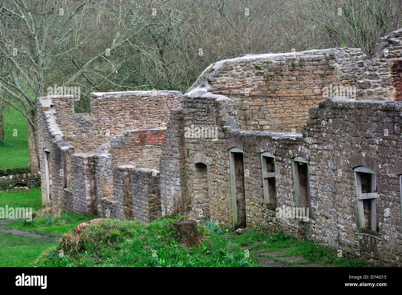 Una vista del villaggio abbandonato di Tyneham , Dorset Foto Stock