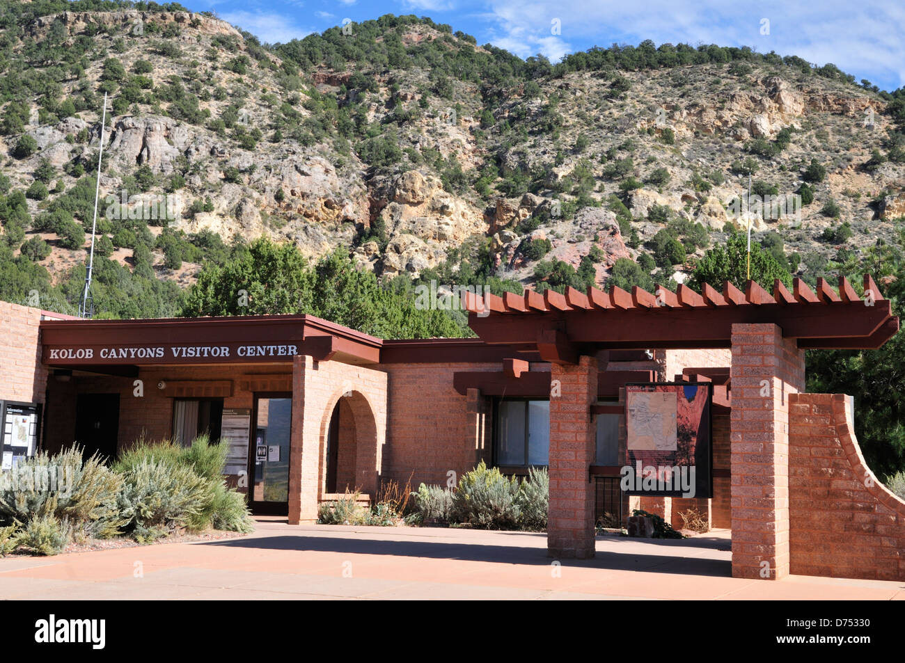 Kolob Canyon Visitor Center, il Parco Nazionale di Zion Foto Stock