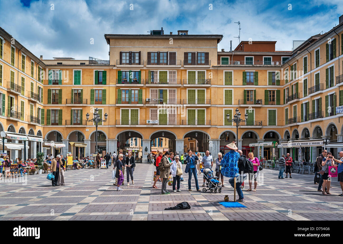 Placa Major, Palma de Mallorca Foto Stock
