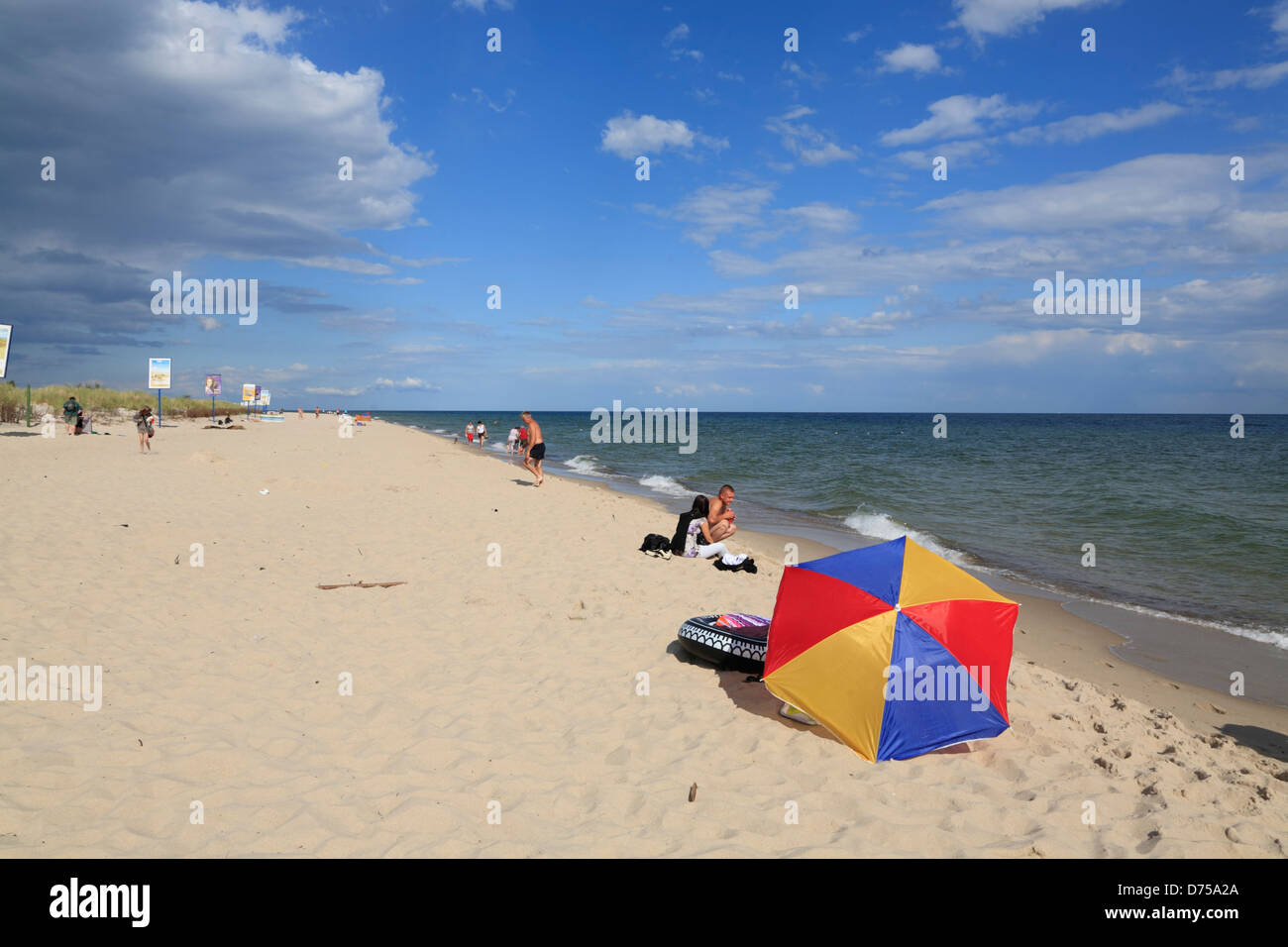 Penisola di Hel (Hela), Mierzeja Helska, villaggio Hel, spiaggia, Polonia Foto Stock