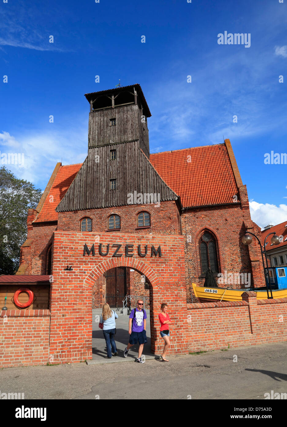 Penisola di Hel, (Hela), Mierzeja Helska, villaggio Hel, il museo della pesca in Pietro e Paolo Chiesa, Polonia Foto Stock