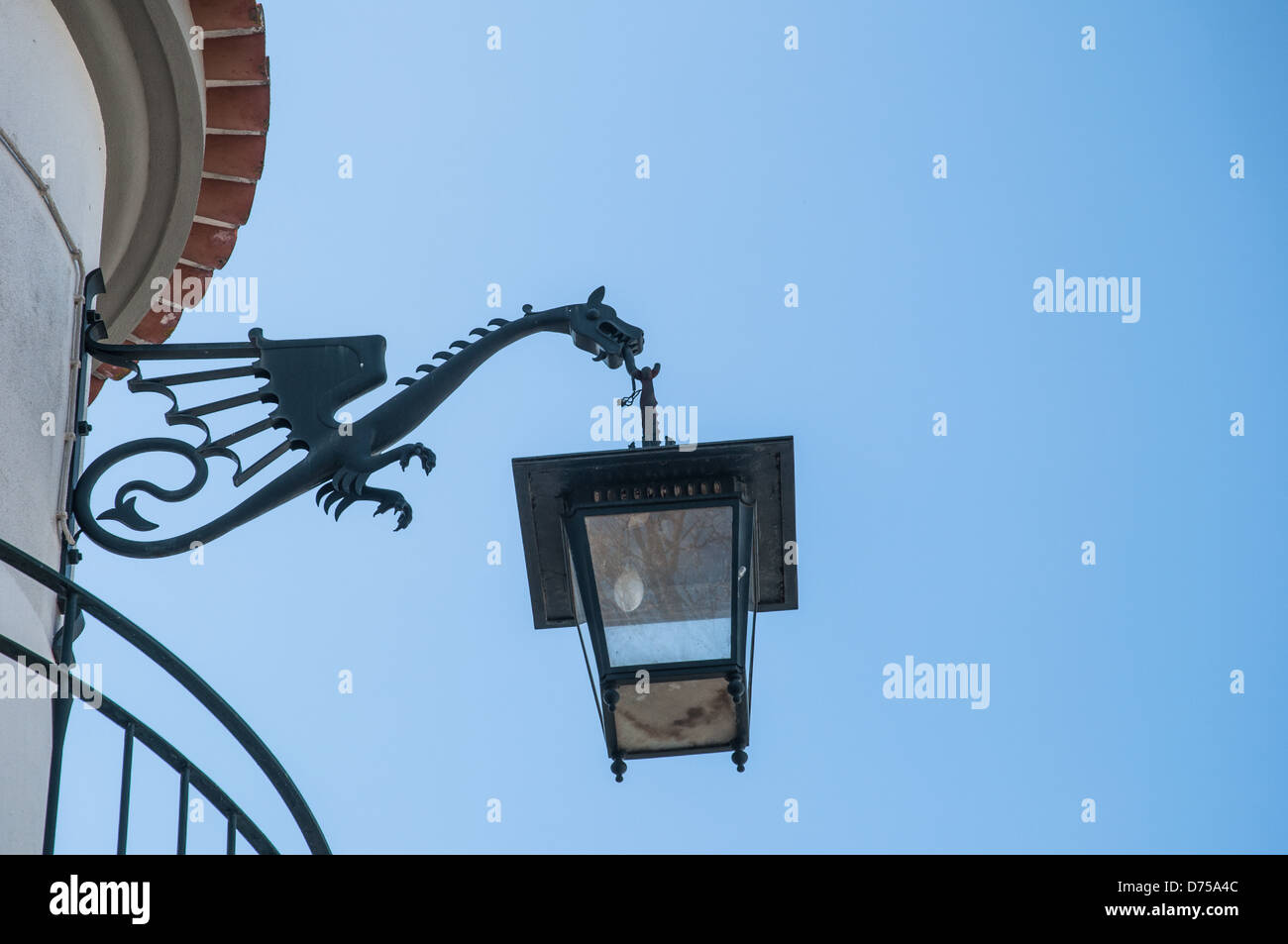 Outdoor lampada dragon Foto Stock