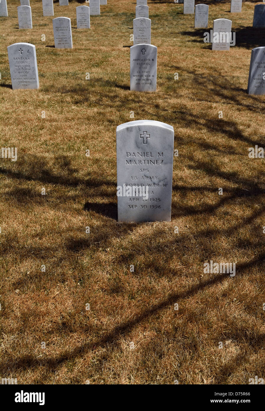Veterani del Cimitero di Santa Fe New Mexico Foto Stock