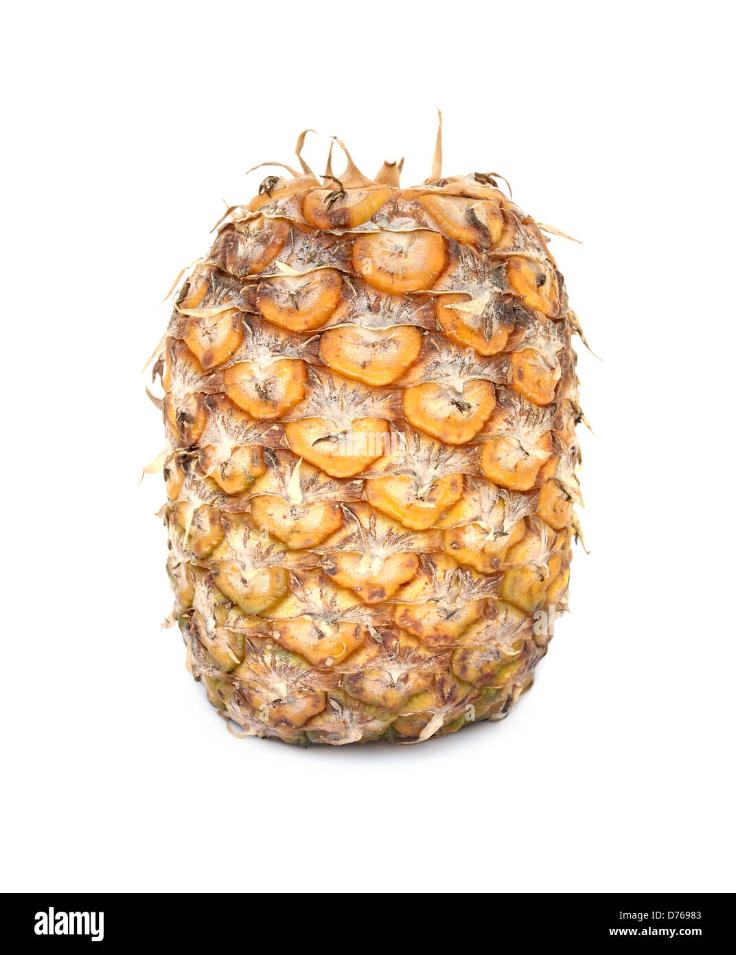 Di ananas maturo su sfondo bianco Foto Stock