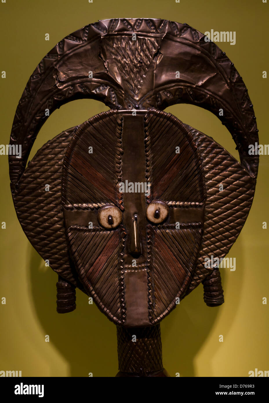 Maschera cerimoniale del Isoko popoli, Nigeria Foto Stock