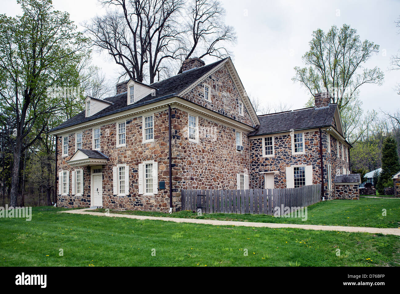 Historic Waynesboro, casa del Maggiore Generale Anthony Wayne, 1745-1796, Paoli, Pennsylvania, PA, Stati Uniti d'America Foto Stock