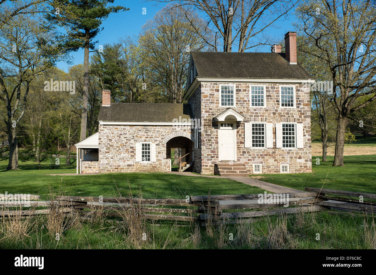 Washington generale presso la sede centrale, Valley Forge, Pennsylvania, STATI UNITI D'AMERICA Foto Stock