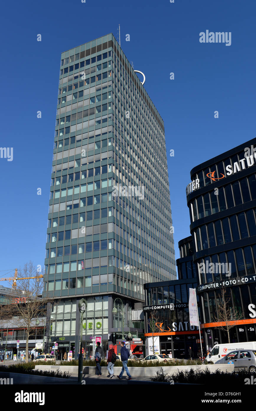 Alto edificio centro europeo Tauentzienstrasse Berlin Foto Stock