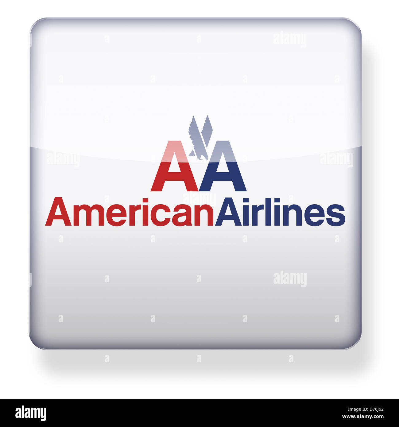 American Airlines logo come l'icona di un'app. Percorso di clipping incluso. Foto Stock American Airlines logo come l'icona di un'app. Percorso di clipping incluso. Foto Stock