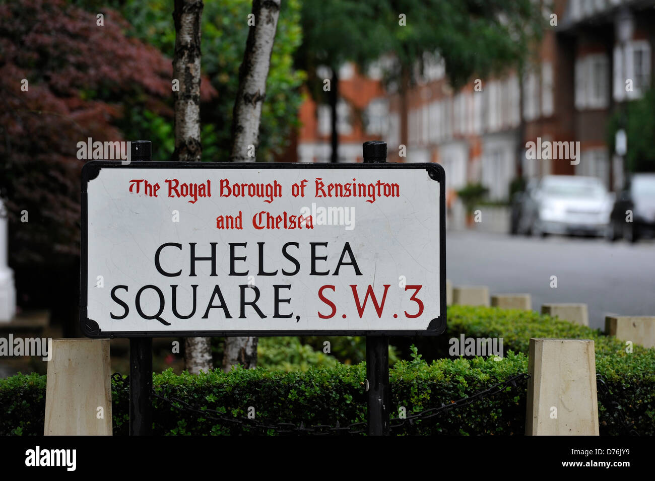 Chelsea Square strada segno Foto Stock