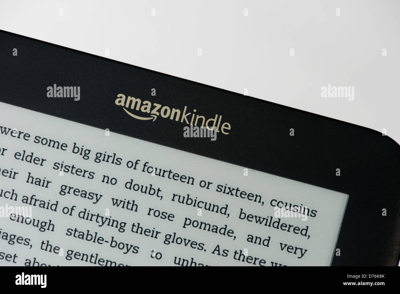 Kindle - il testo è fuori del diritto d'autore Foto Stock