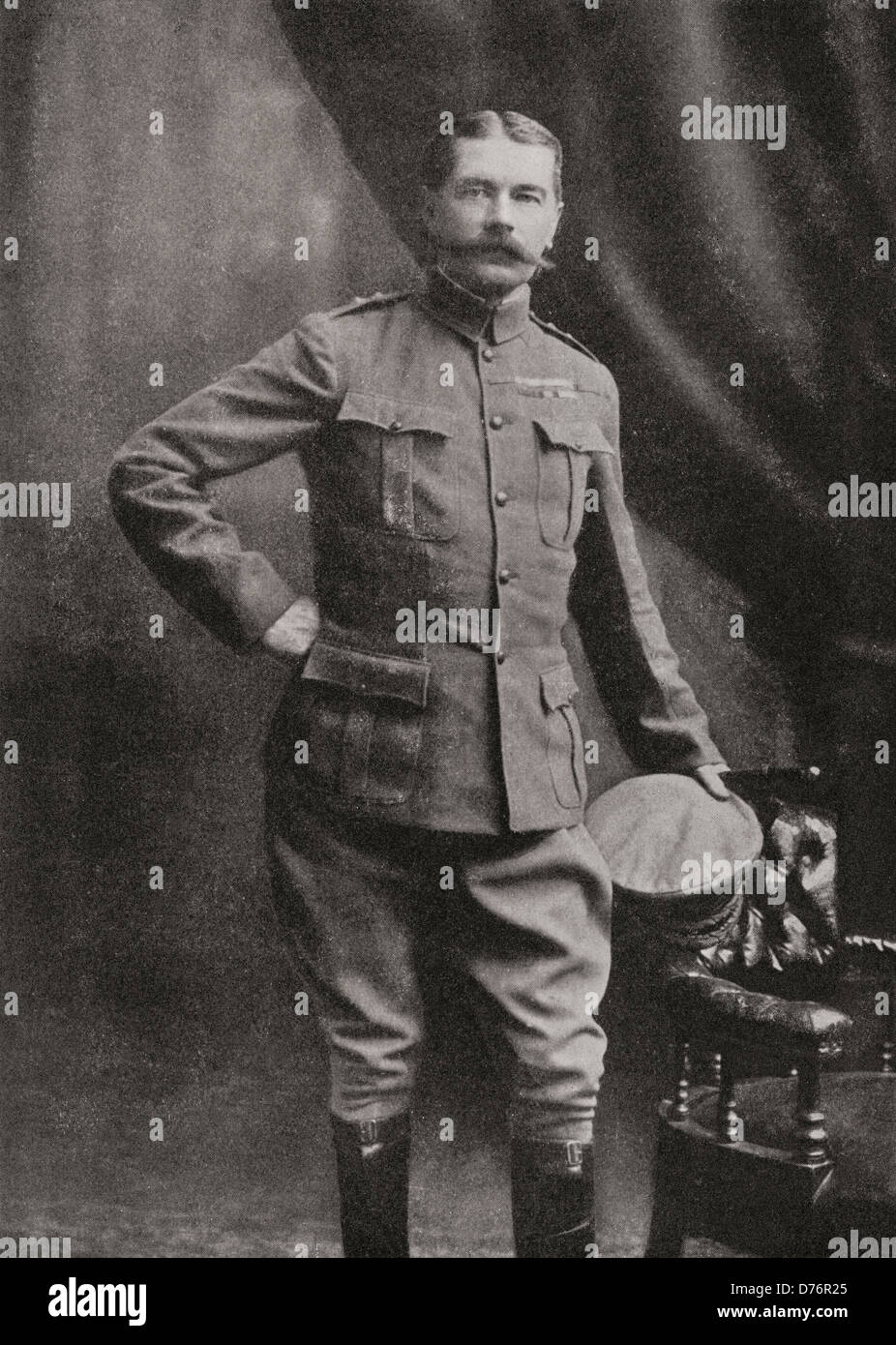 Lord Kitchener in Sud Africa uniforme di campagna. Foto Stock