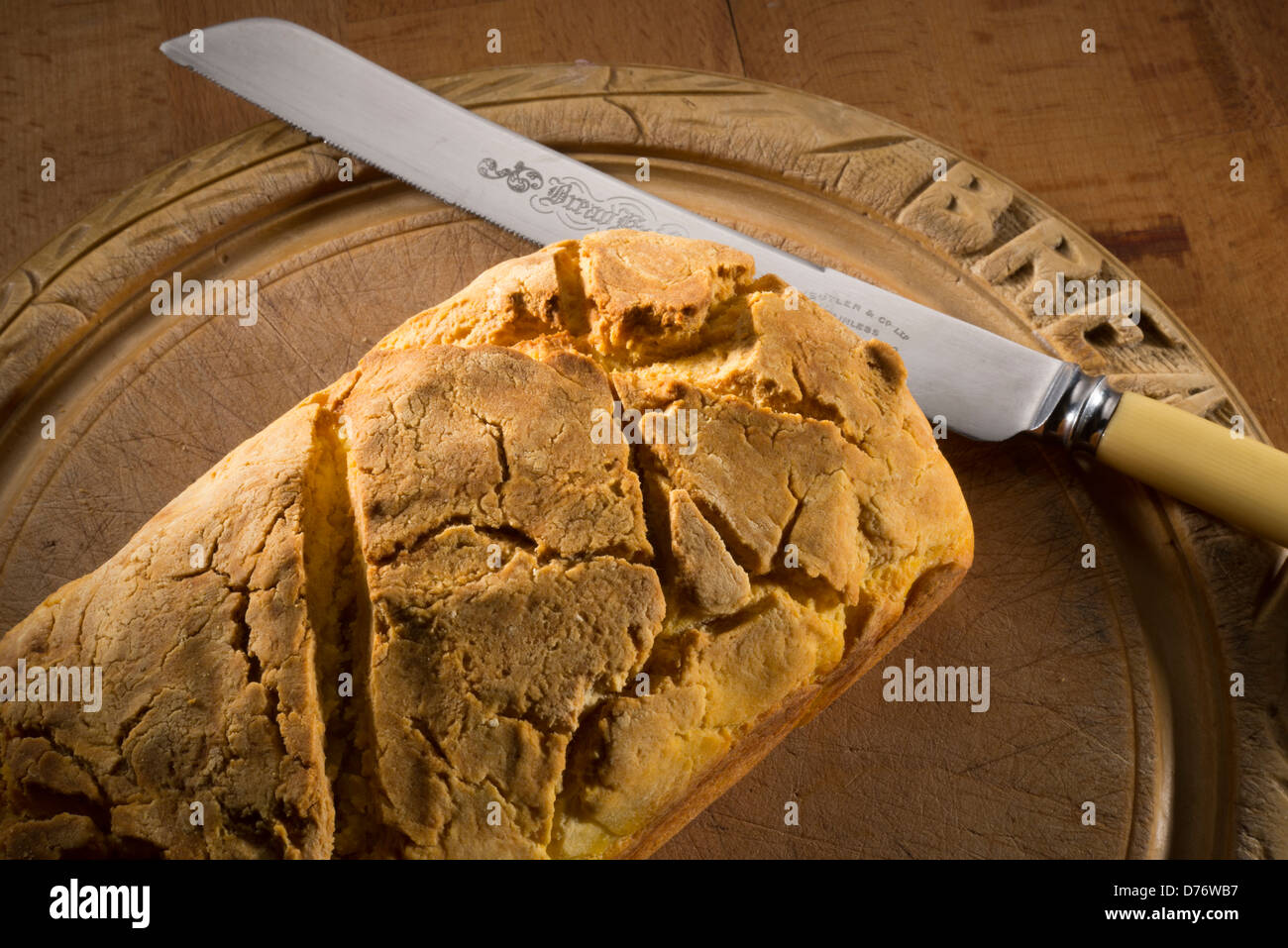 Libero di frumento, glutine pagnotta di pane Foto Stock