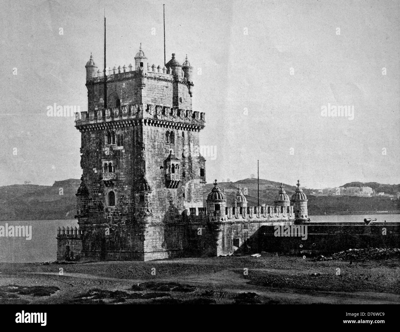 Uno dei primi mezzi toni, 1880, Belem, Lisbona Foto Stock