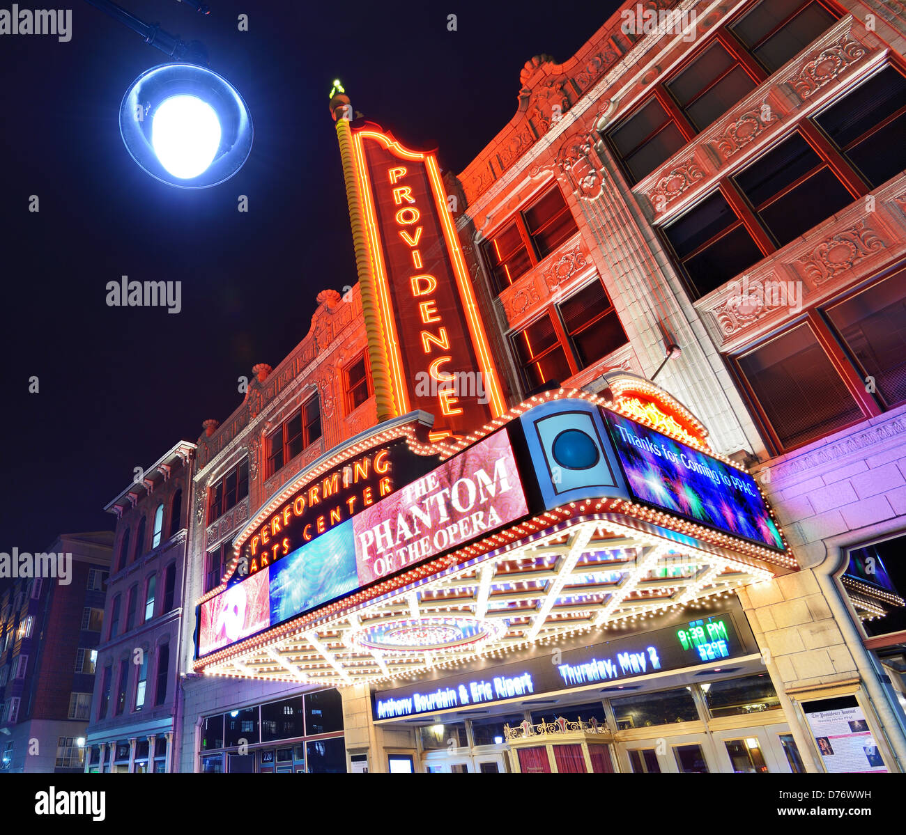 La provvidenza Performing Arts Center di Providence, Rhode Island. Foto Stock