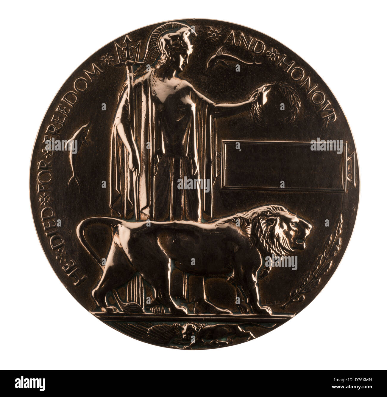 Uomo morto penny, o di vedova penny o memoriale della morte lapide inscritta " egli è morto per la libertà e onore" Foto Stock Uomo morto penny, o di vedova penny o memoriale della morte lapide inscritta " egli è morto per la libertà e onore" Foto Stock