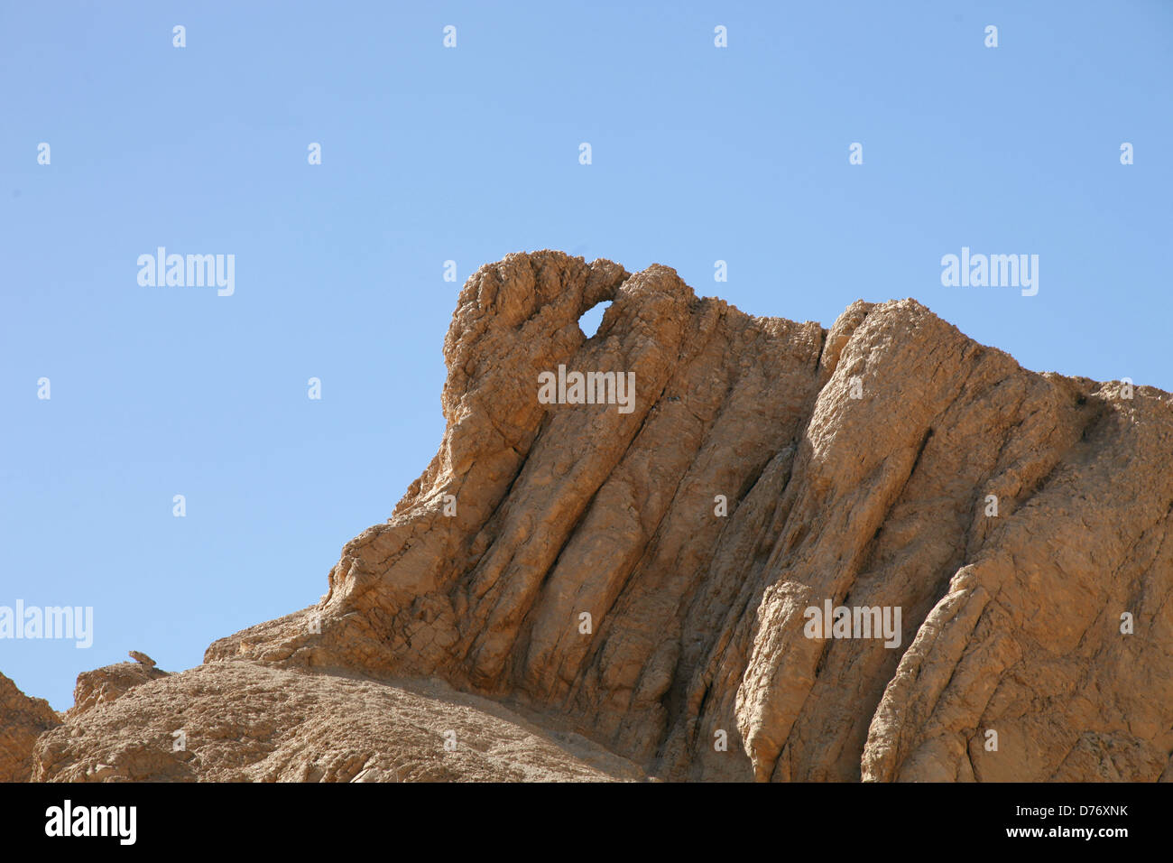 Strano rocce a valle delle regine CISGIORDANIA LUXOR EGITTO 08 Gennaio 2013 Foto Stock