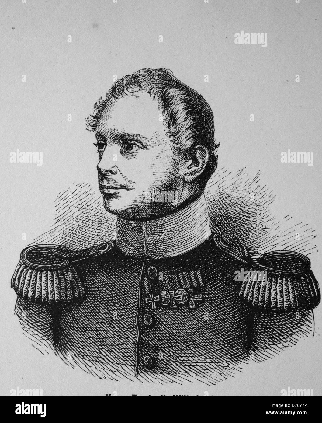 Friedrich Wilhelm IV, 1795-1861, König von Preußen Foto Stock