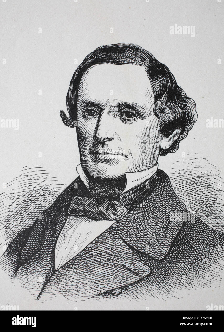 Jefferson Davis, 1808 - 1889, Presidente degli Stati Confederati d'America e leader del Sud nella guerra civile, storico Foto Stock