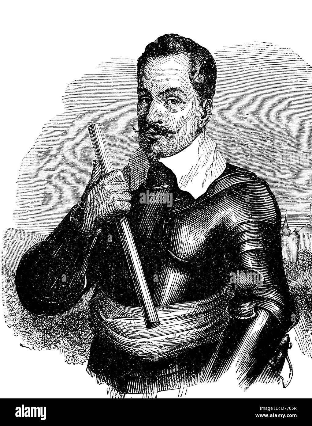 Albrecht von Wallenstein, Albrecht Wenzel Eusebius von Wallenstein, 1583 - 1634, duca di Friedland, principe di Sagan, duca di Mec Foto Stock