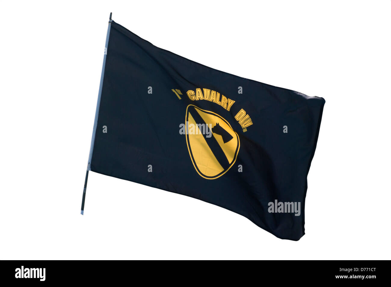 US Army 1a divisione di cavalleria bandiera Foto Stock