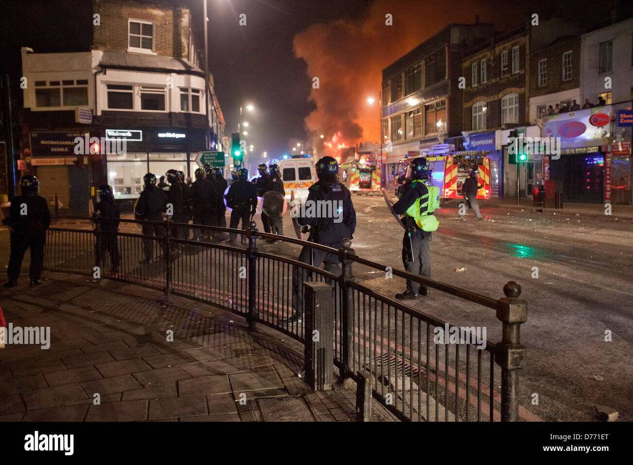 Disordini di Londra 2011, Tottenham Foto Stock