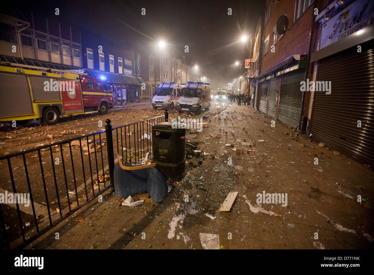 Disordini di Londra 2011, Tottenham Foto Stock