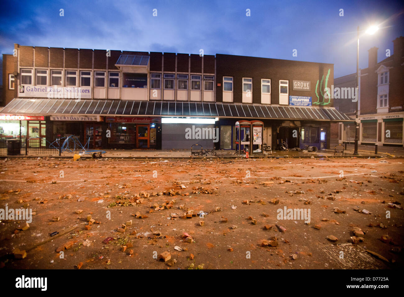 Disordini di Londra 2011, Tottenham Foto Stock