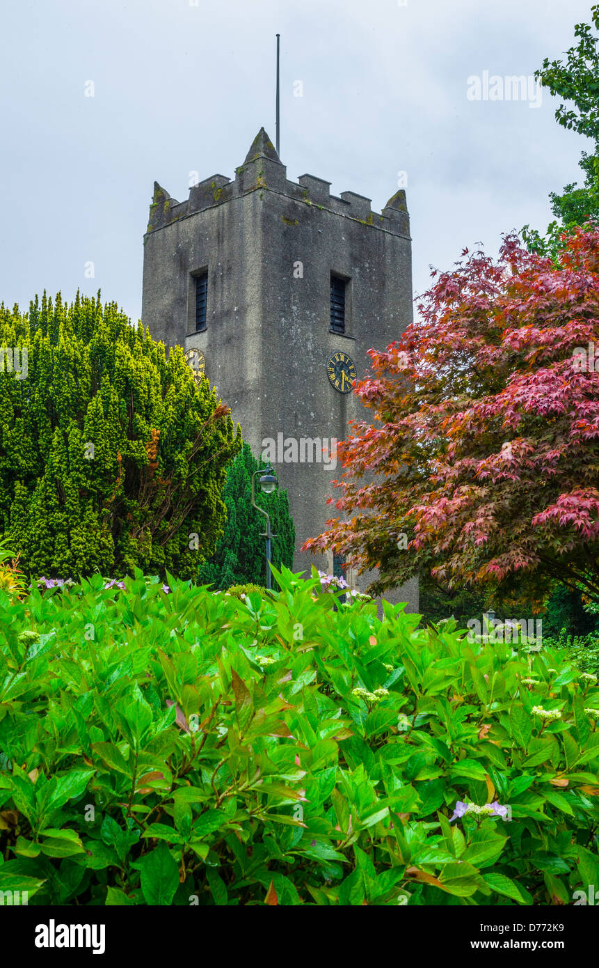 St Oswald la Chiesa a Grasmere nel Distretto del Lago, Cumbria, Inghilterra. Foto Stock