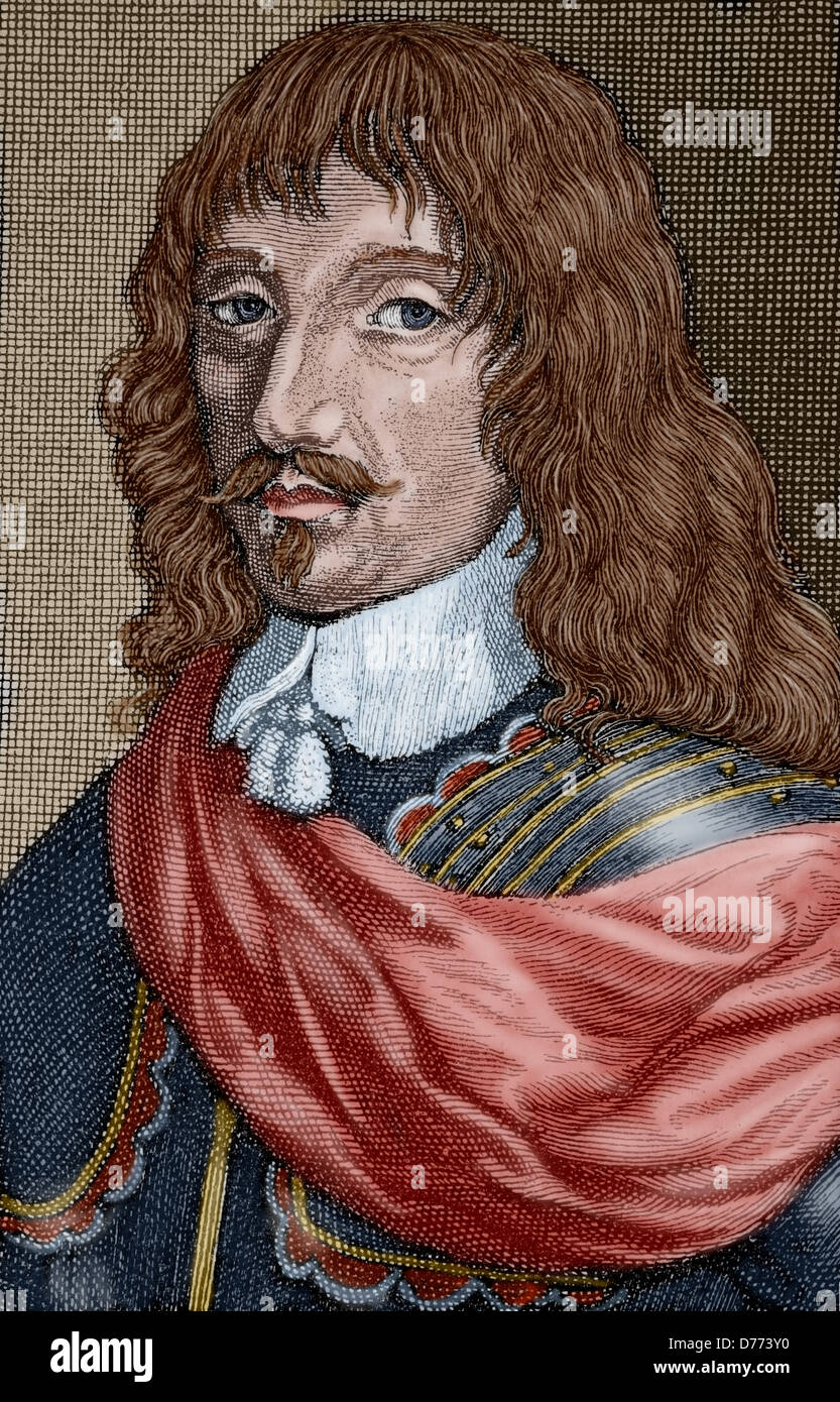 Carlo IV (1604-1675). Il duca di Lorena. Il facsimile di una incisione anonima dell'epoca. La storia universale, 1883. Foto Stock