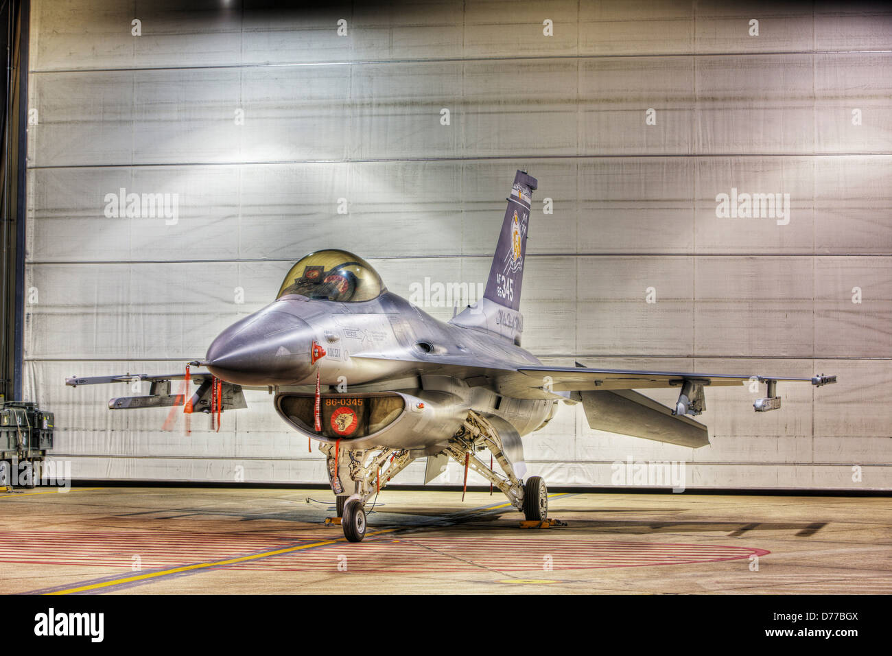 F-16 di alta gamma dinamica o immagine HDR Foto Stock