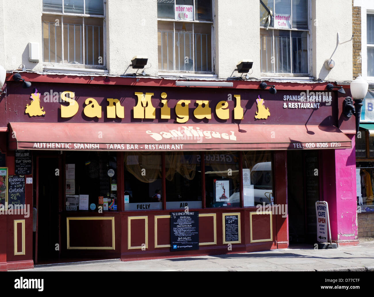 San Miguel tapas bar e ristorante a Greenwich, Londra, Inghilterra, GB Foto Stock