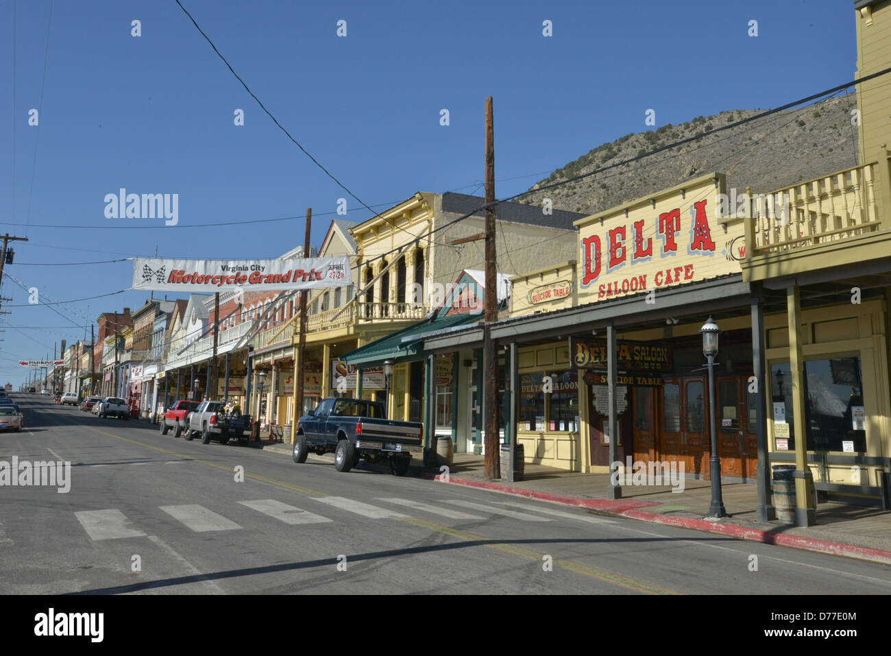 Virginia City un vecchio gold e silver town da selvaggio west. Foto Stock