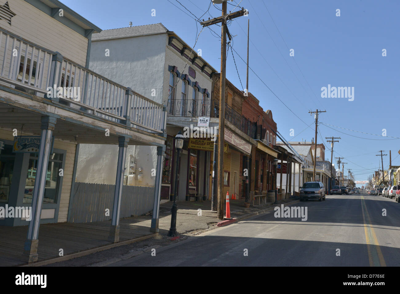 Virginia City un vecchio gold e silver town da selvaggio west. Foto Stock