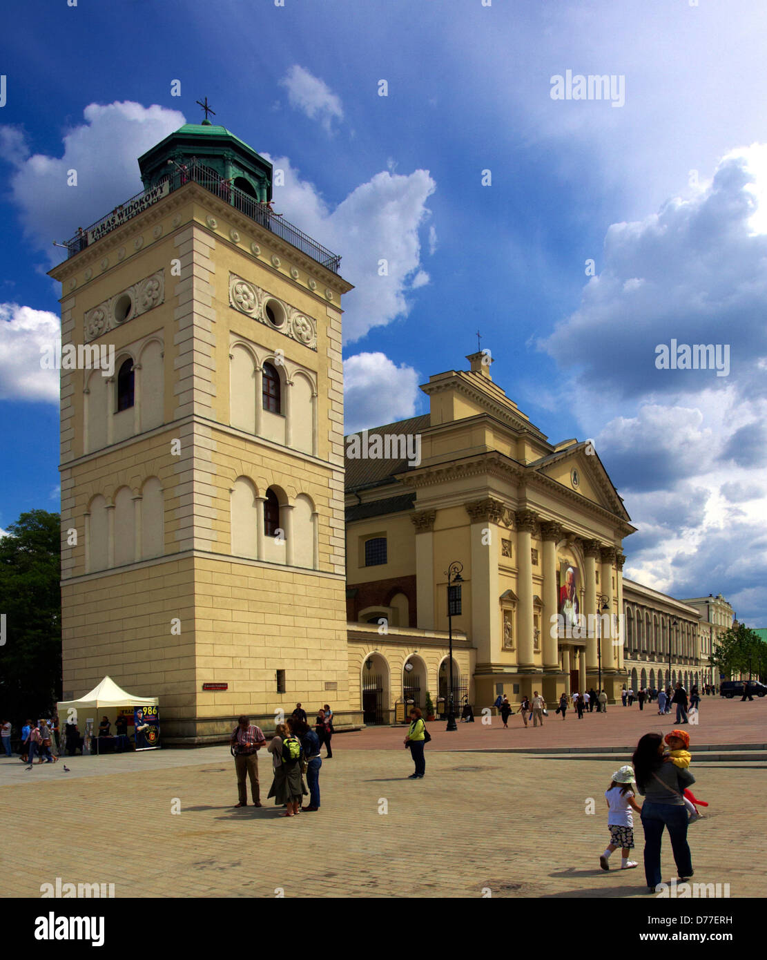 Polonia Varsavia square Foto Stock