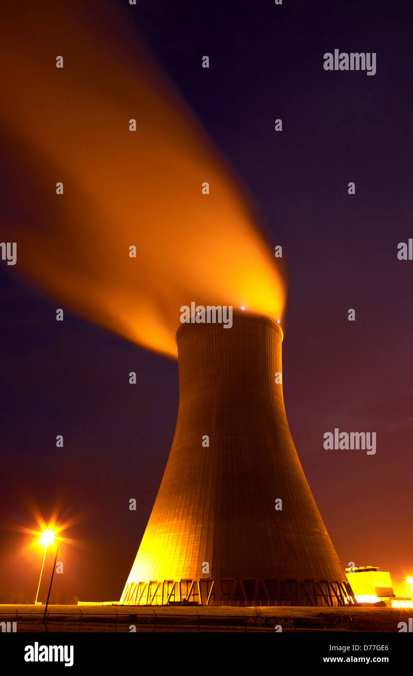 Stati Uniti Missouri Callaway County torre di raffreddamento del reattore nucleare nucleare Callaway stazione di generazione Foto Stock