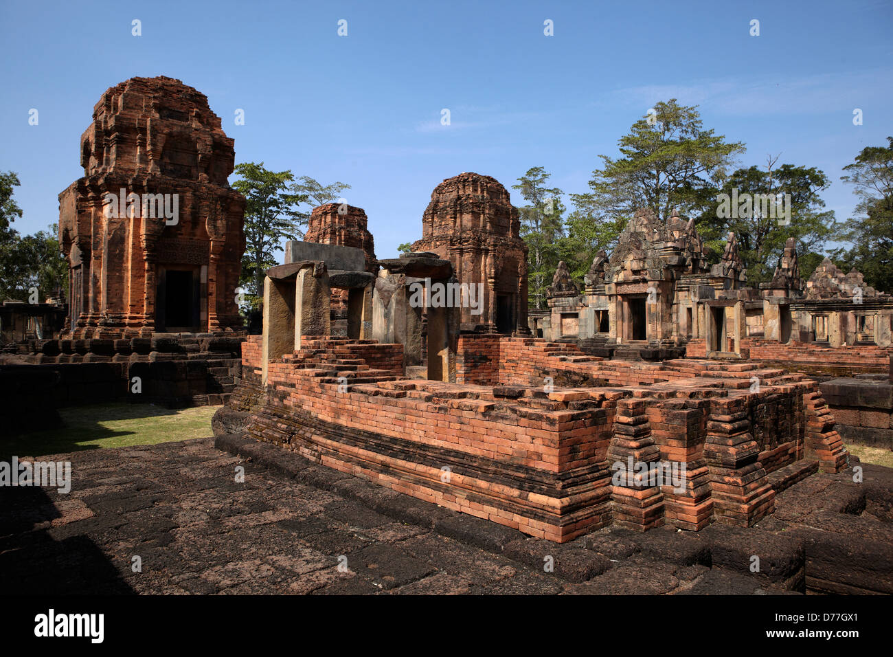 Prasat Muang Tham santuario Khmer Buriram provincia della Thailandia Foto Stock
