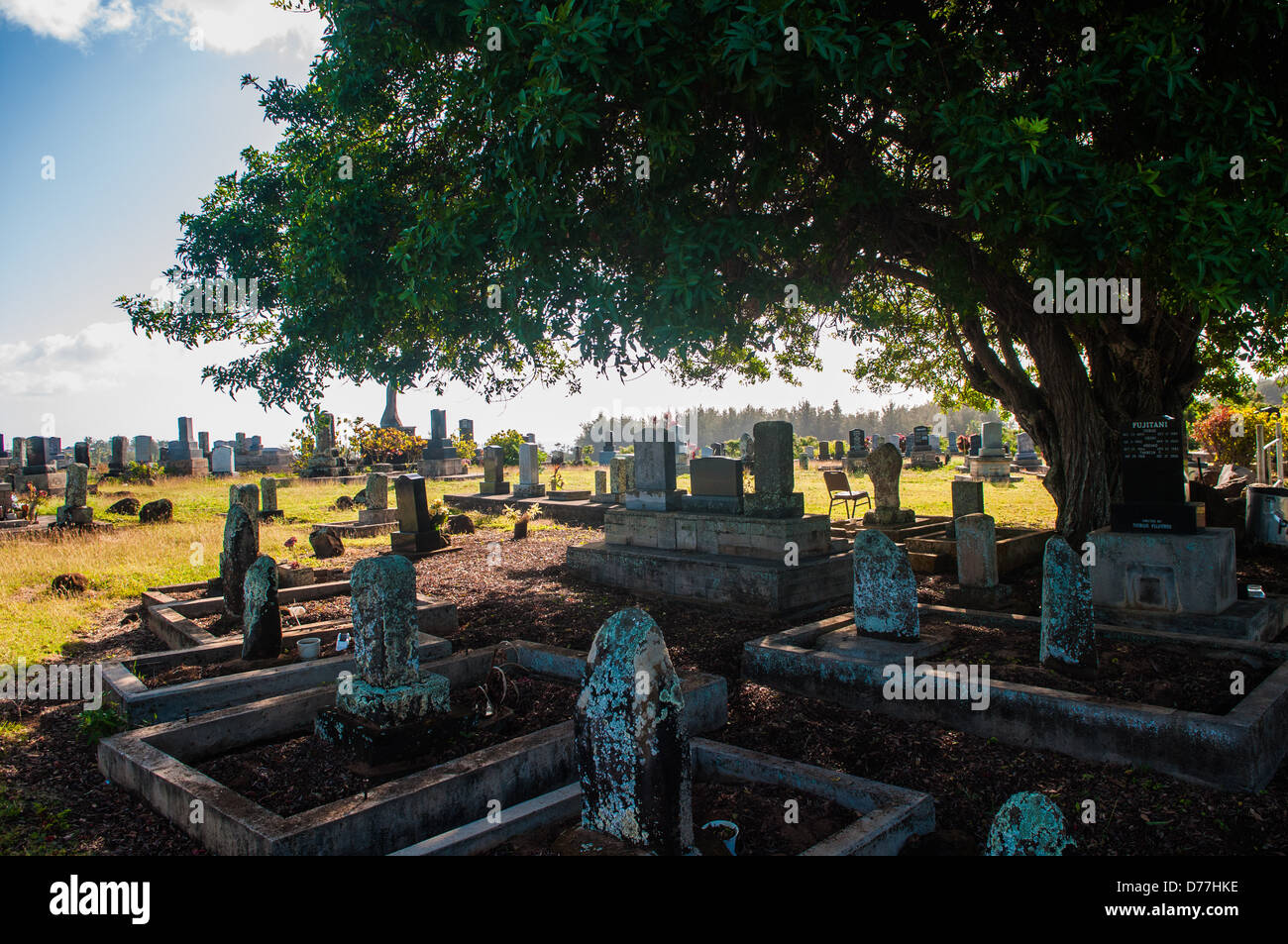 Cimitero giapponese, Kealia, Kauai, Hawaii Foto Stock