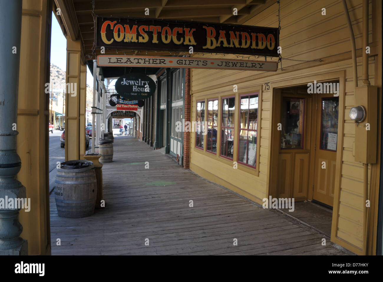 Virginia City un vecchio gold e silver town da selvaggio west. Foto Stock