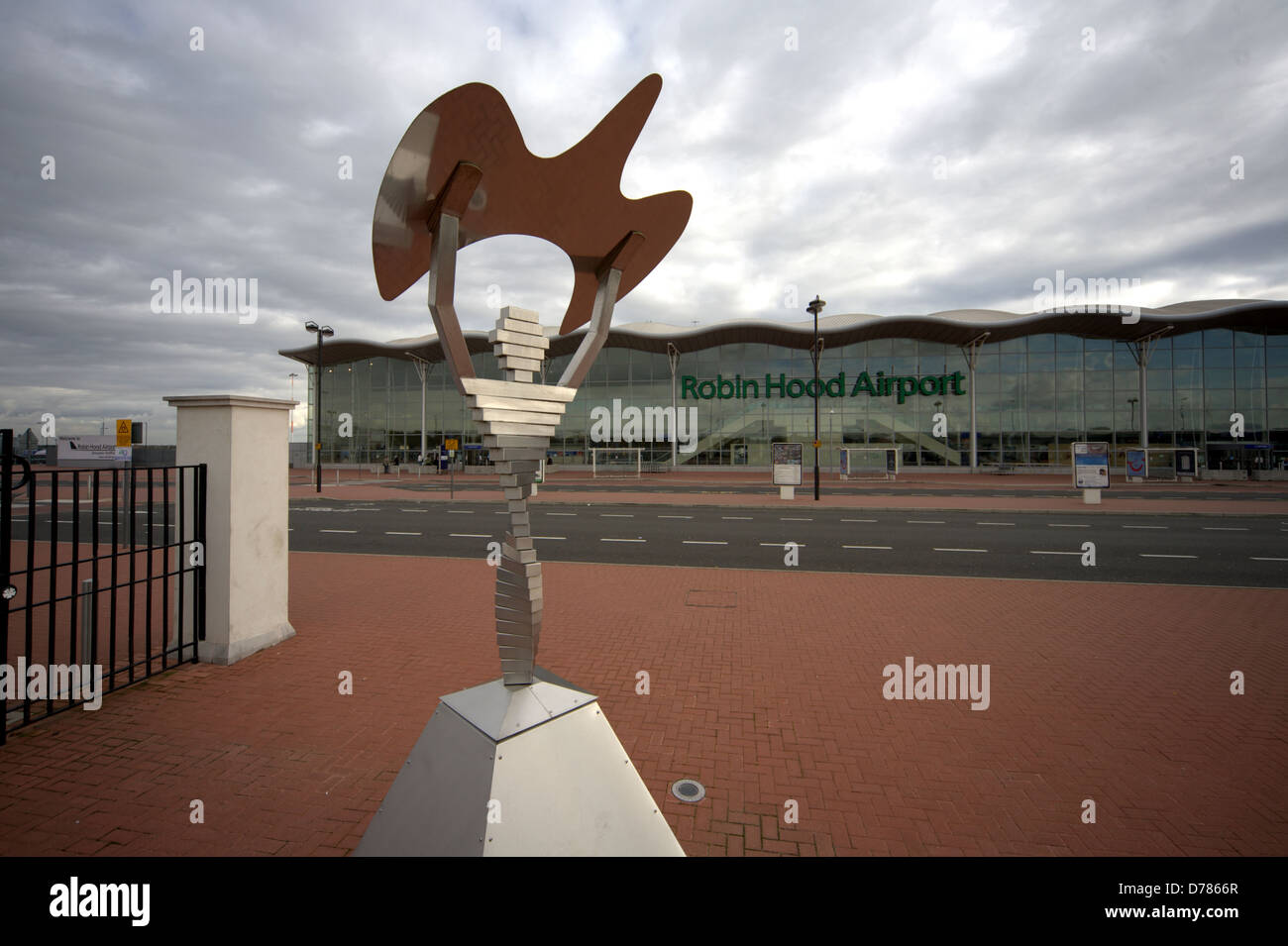 L'Aeroporto Robin Hood Doncaster Sheffield (IATA: DSA, ICAO: EGCN) è un aeroporto internazionale Foto Stock