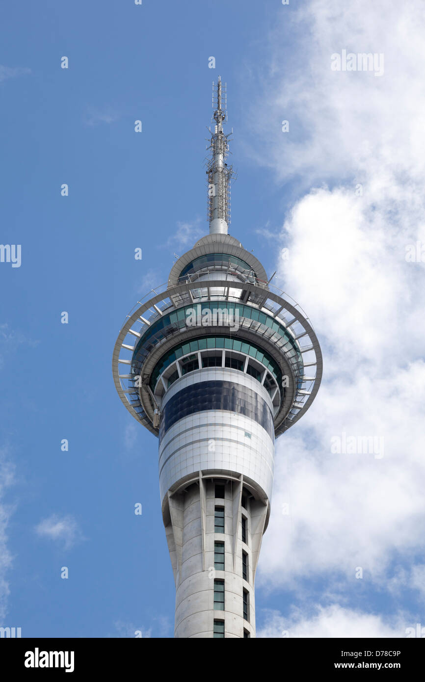 La Sky Tower di Auckland, Nuova Zelanda Foto Stock