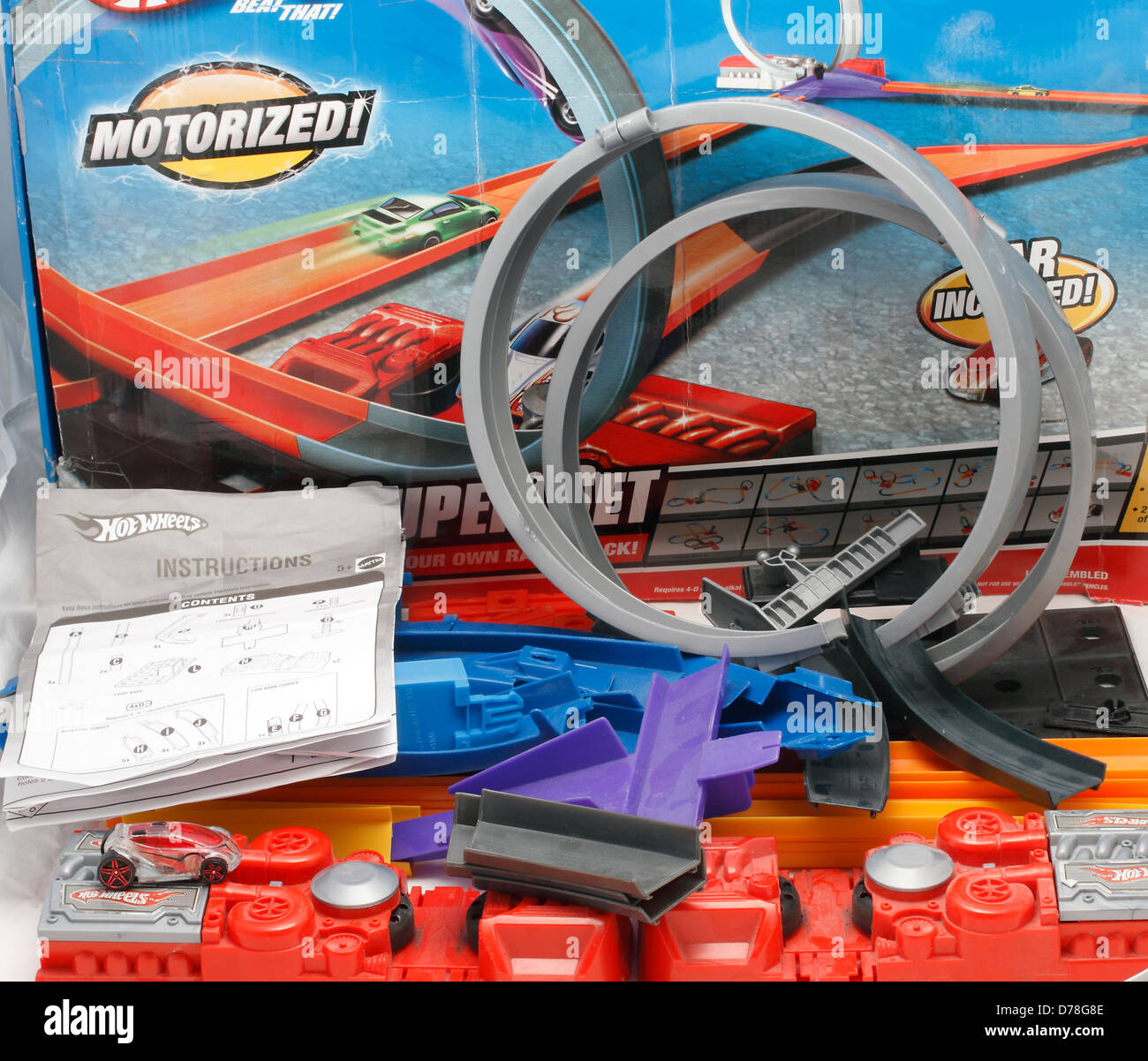 Hot Wheels set di gara - Hot ruote 101 Superset Foto stock - Alamy