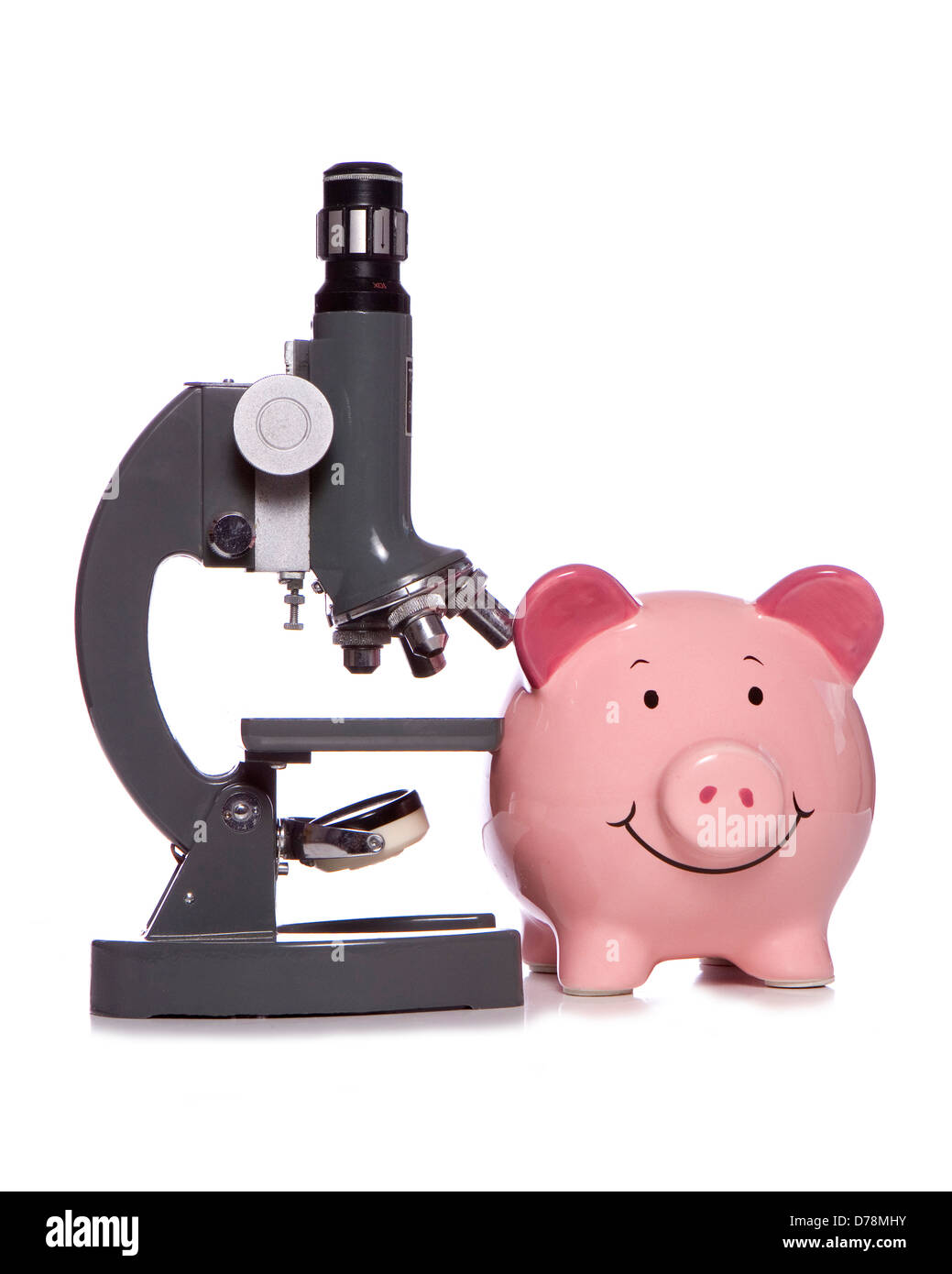 Il budget di denaro per la ricerca scientifica di esclusione di studio Foto Stock