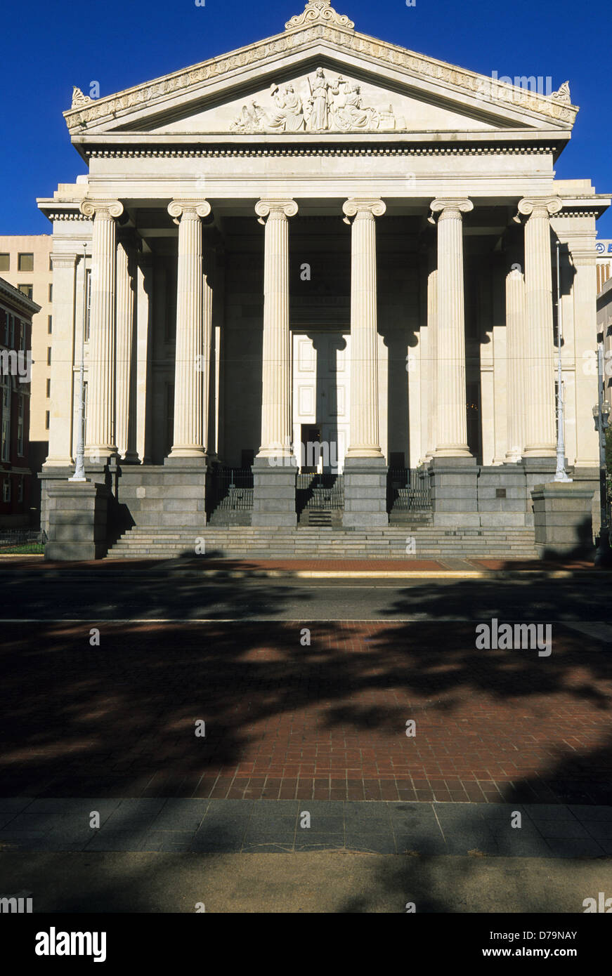 Elk283-2236v Louisiana, New Orleans, Lafayette Square, Gallier Hall Foto Stock